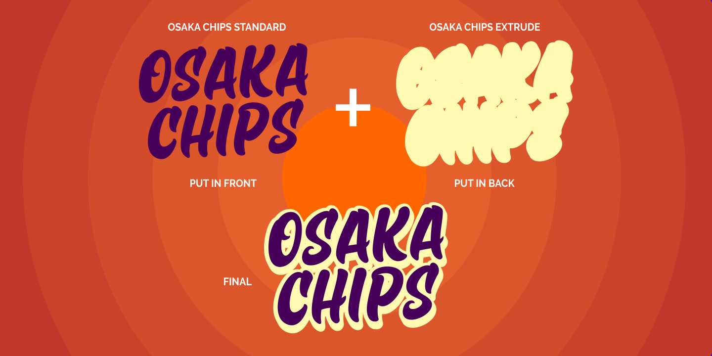 Пример шрифта Osaka Chips Regular